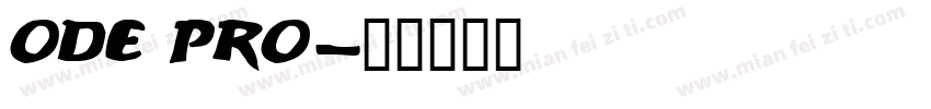 ode Pro字体转换